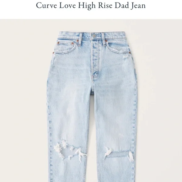 A&F High Rise Dad Jean Short - Picture 2 of 16